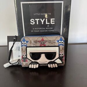 Karl Lagerfeld small zip around wallet